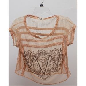 Mesh beaded crop